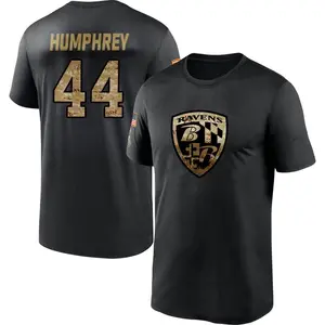 Men's Marlon Humphrey Baltimore Ravens Black 2020 Salute To Service Performance T-Shirt