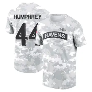 Youth Marlon Humphrey Baltimore Ravens Arctic Camo 2024 Salute to Service Performance T-Shirt